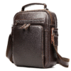 wholesale top layer cowhide mens leather shoulder crossbody