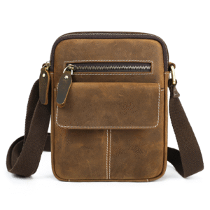 New Mens Business Casual Bag Genuine Leather Shoulder Crossbody Top Layer Cowhide Fashion