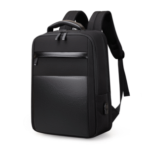 Custom Factory Mens Oxford Leather Laptop Backpack Waterproof Large Capacity Business Travel USB Charging
