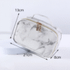 waterproof marble travel makeup bag large capacity cosmetic