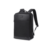 Black business backpack with mesh front panel