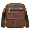 new mens business casual bag genuine leather shoulder
