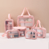 womens travel makeup bag set waterproof zipper organizer 2