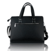 Black business briefcase with two handles