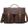 wholesale factory mens genuine leather briefcase laptop bag 7