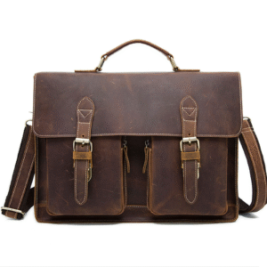 Wholesale Factory Mens Genuine Leather Briefcase Laptop Bag Shoulder Business Style