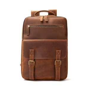 Wholesale Mens Genuine Leather Backpack Commuter Wide Strap Large Capacity High End Bag