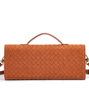 2025 Wholesale New Handmade Woven Cowhide Evening Bag Fashion Clutch Crossbody Handbag