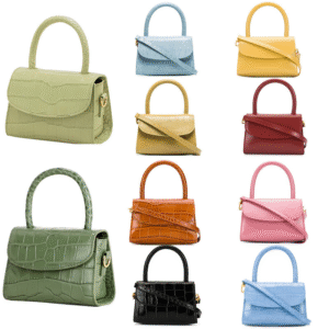 Factory Wholesale Womens Mini Leather Tote Cute Crocodile Texture Shoulder Crossbody Bag Brand Style