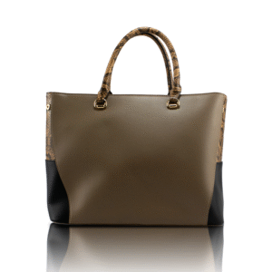 Bag Factory wholesaler Elegant PU Leather Tote Bag with Knurled Zippers – Versatile Women’s Shoulder & Crossbody Handbag