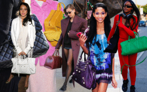 Four Women Holding Handbags
