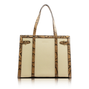Green Alligator Print Vegan PU Tote Handbag For Women By RONEER