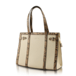 Green Alligator Print Vegan PU Tote Handbag For Women By RONEER 6