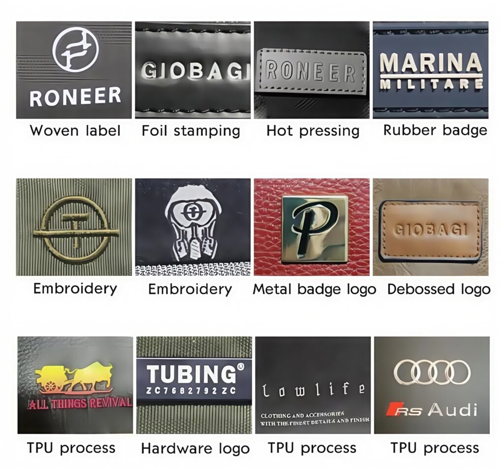 custom bag logo customization methods