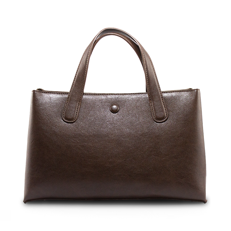 China Wholesale Simple PU Leather Tote Bag for Women – Large Capacity Office Lady Handbag, Customizable