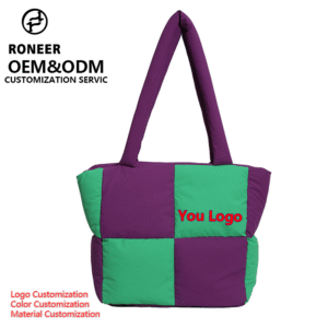 China Factory Custom Logo Oxford Cloth Tote Bag Waterproof Heavy Duty Shoulder Bag for Business Travel&Shopping