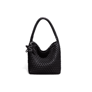 Fashion Woven Tote Bag for Women Large Capacity Shoulder Handbag with Star Pendant