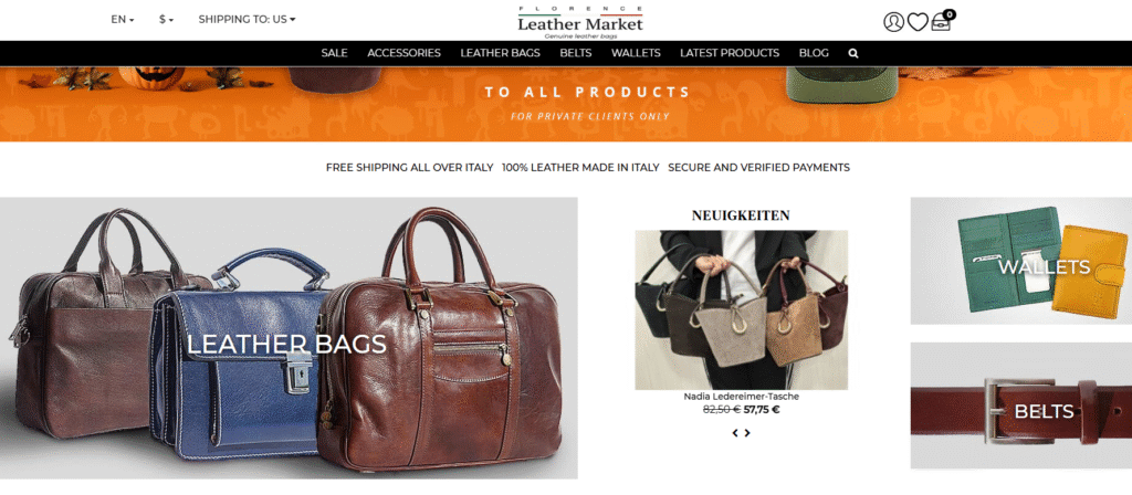 Florence Leather Market