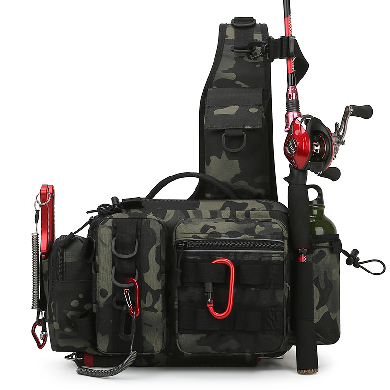 Outdoor fishing camping waist bag