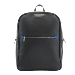 wholesales Modern Black Backpack with Front Zipper Pocket Minimalist Design for Daily and Travel Use