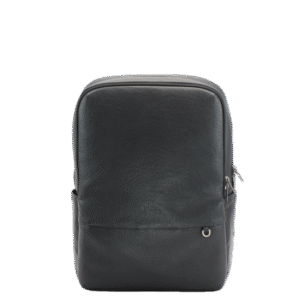 Wholesale Mens Genuine Leather Backpack Black Grain Business Casual Large Storage