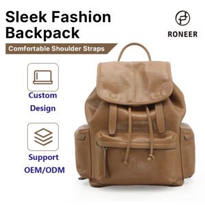 Wholesale Fashion Unisex Anti-Theft Waterproof PU Eco-Friendly Casual Travel Backpack