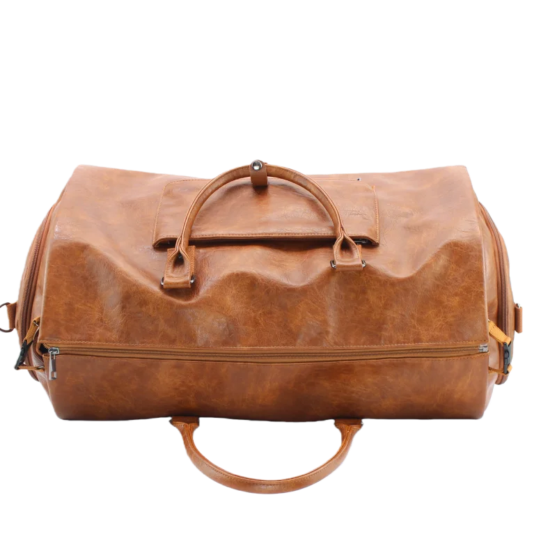 Leather travel bag