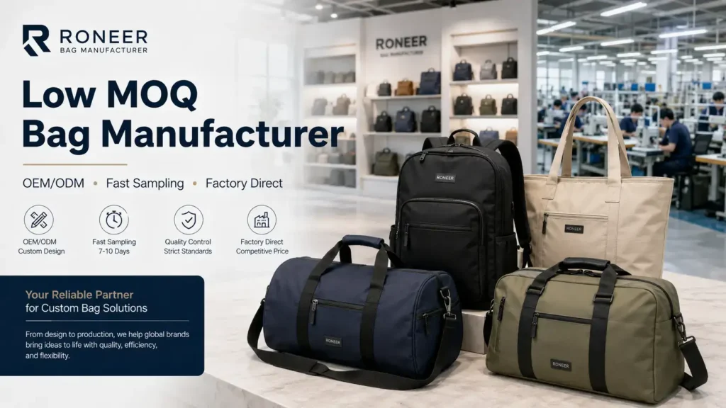 Low MOQ Bag Manufacturer