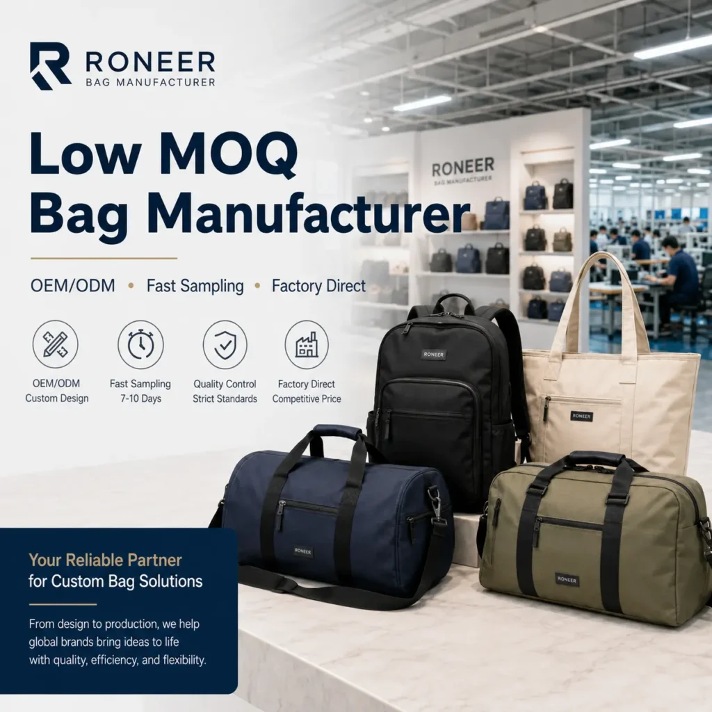 Low MOQ Bag Manufacturer