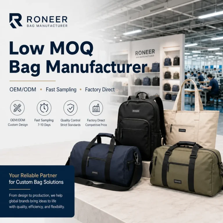 Low MOQ Bag Manufacturer