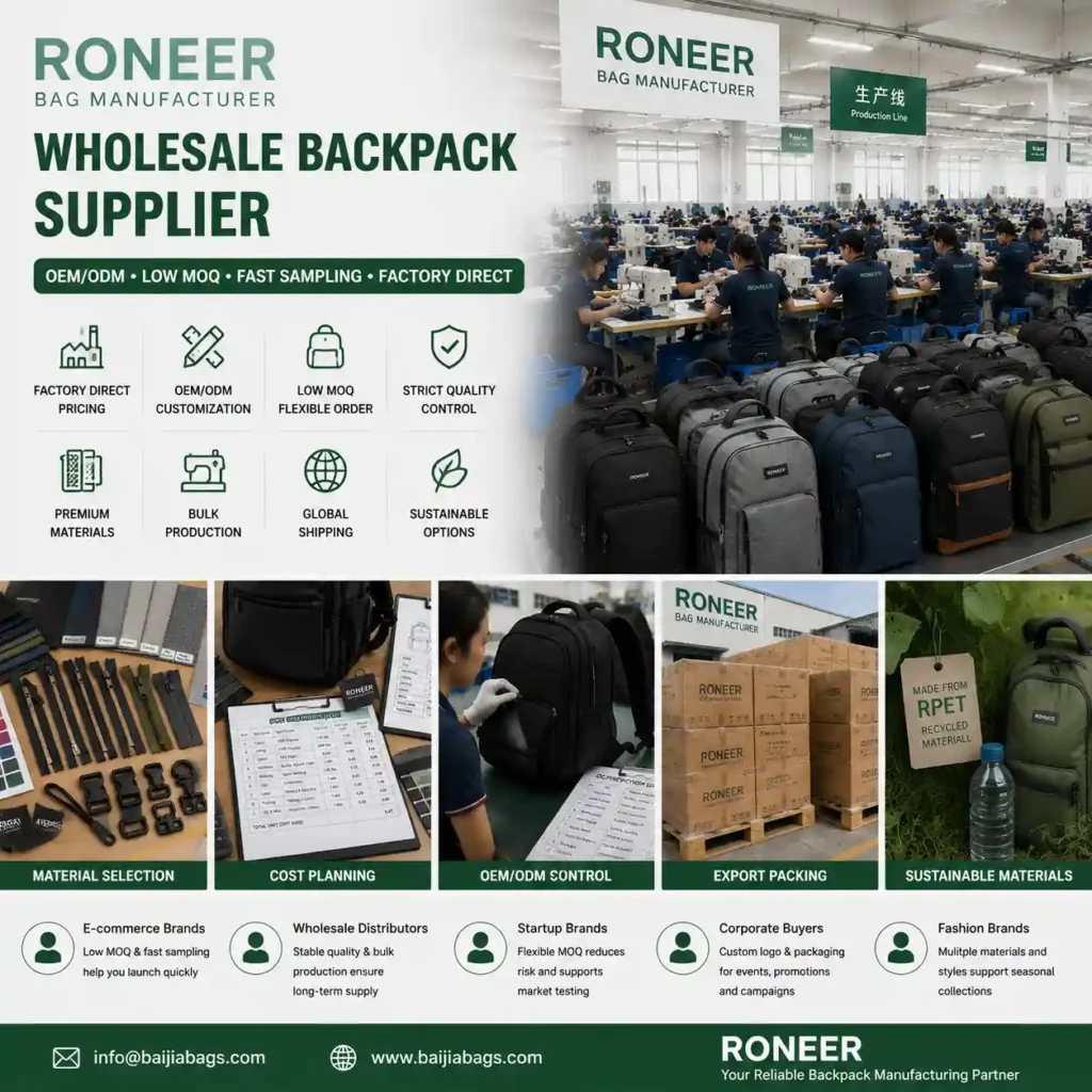 wholesale backpack supplier