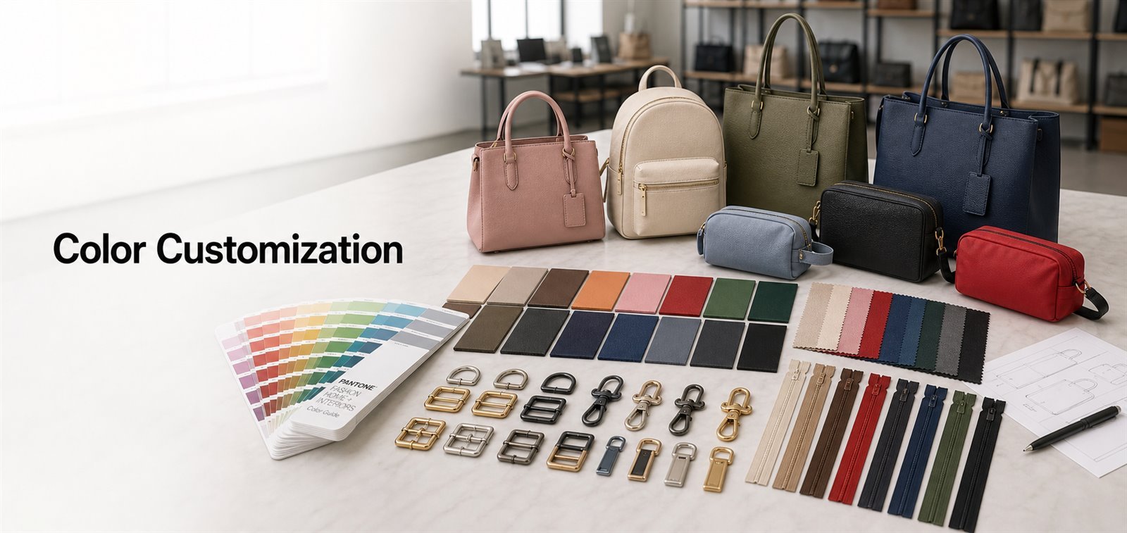 color customization for custom bags