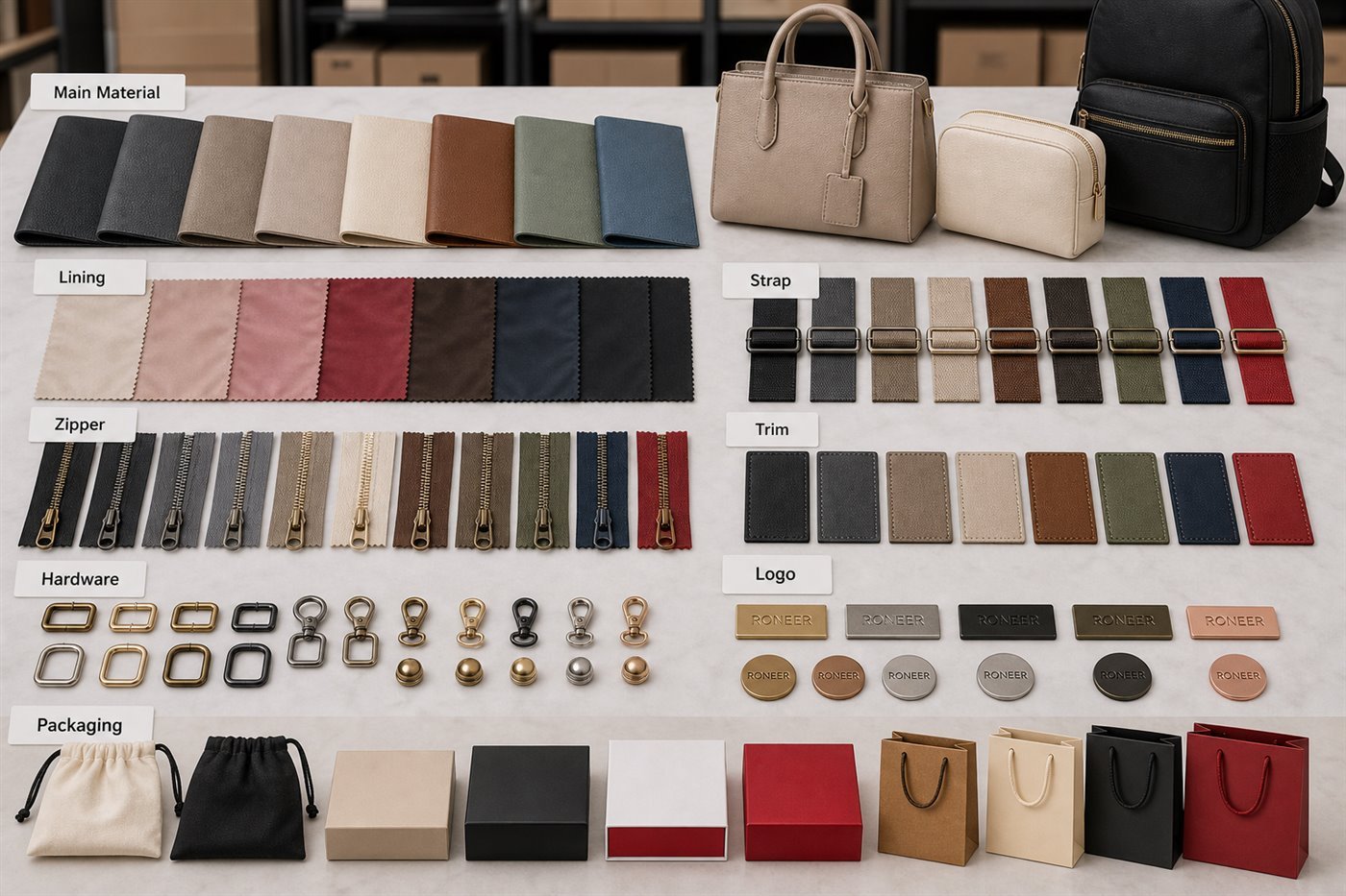 custom bag color customization options