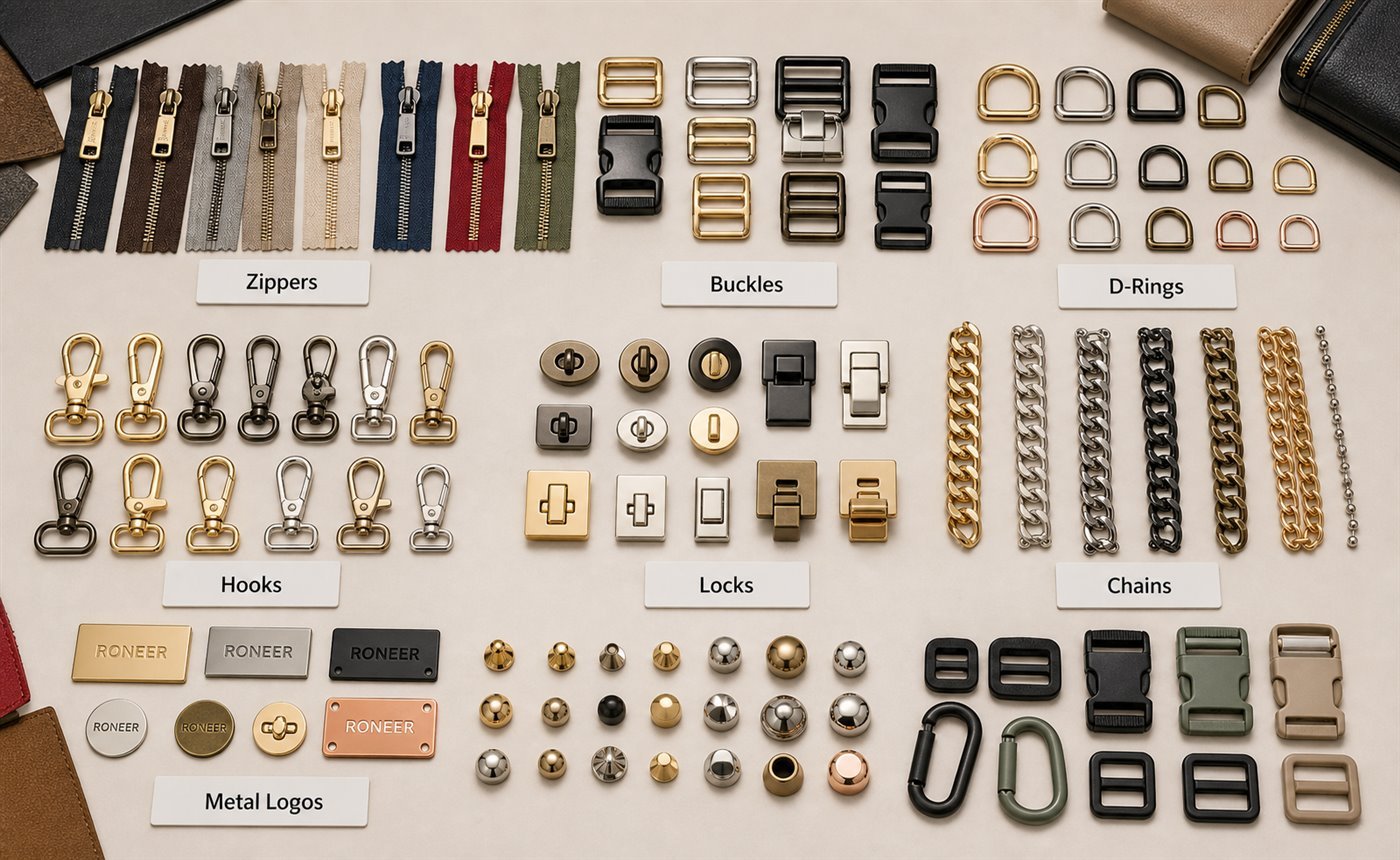 custom bag hardware options