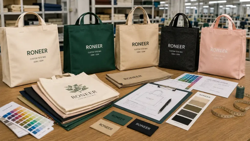 custom tote bag manufacturer factory sample development