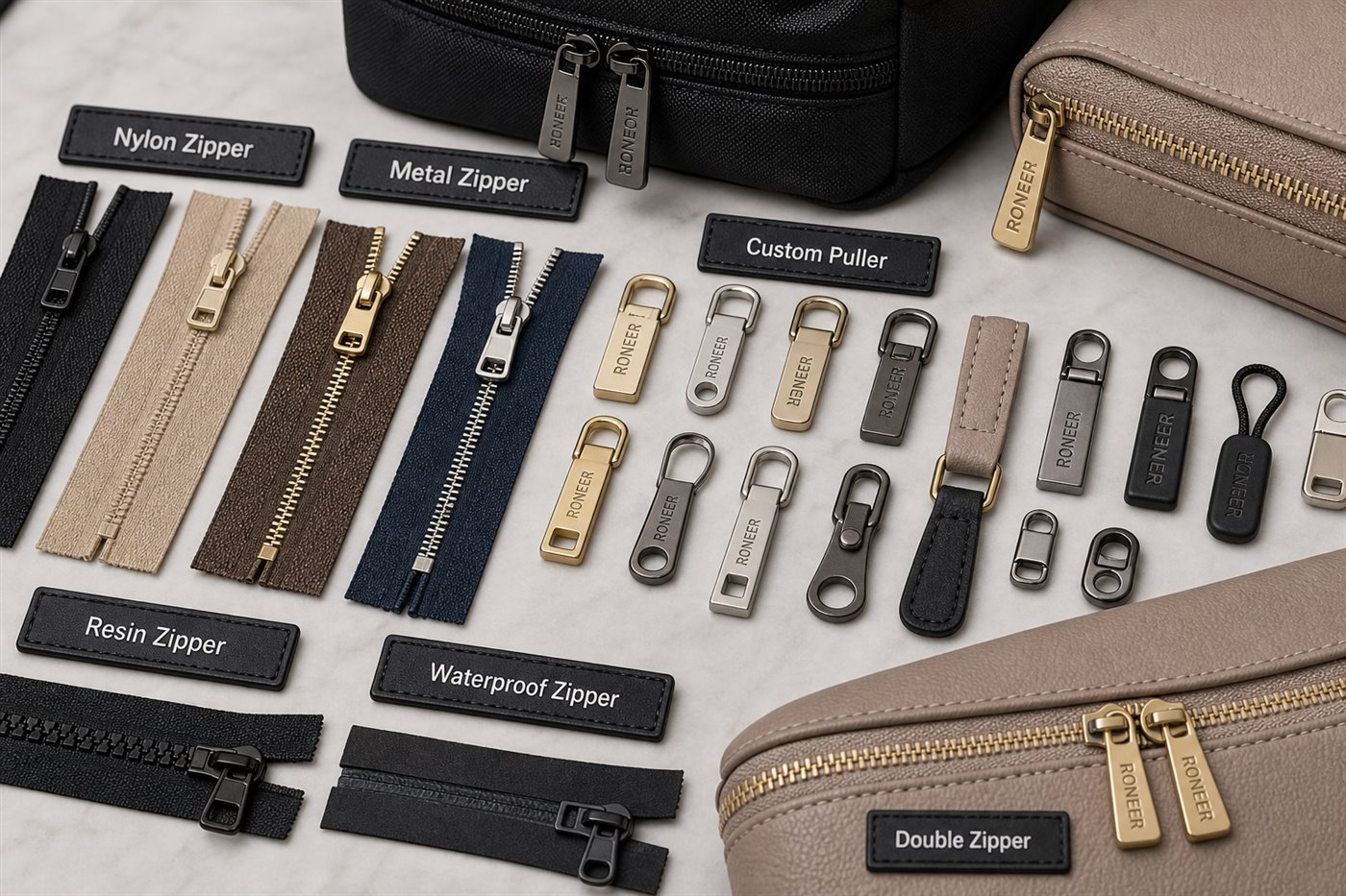 custom zipper pullers for bags