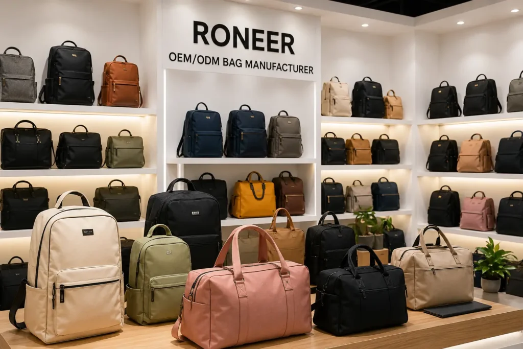 low MOQ bag manufacturer for custom bag brands
