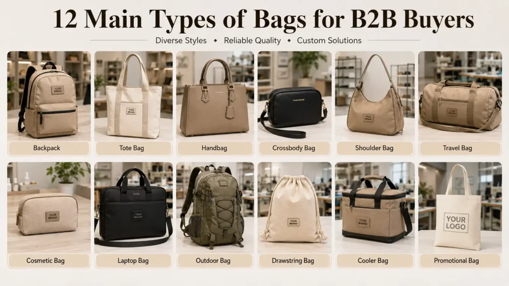main types of bags for B2B buyers