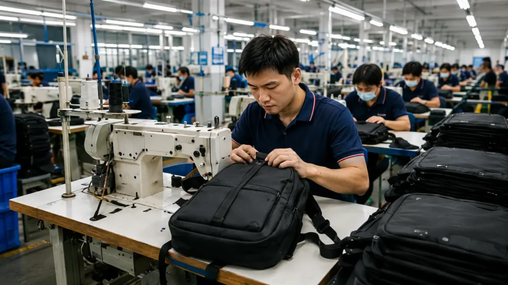 OEM backpack manufacturer producing custom backpacks for global brands
