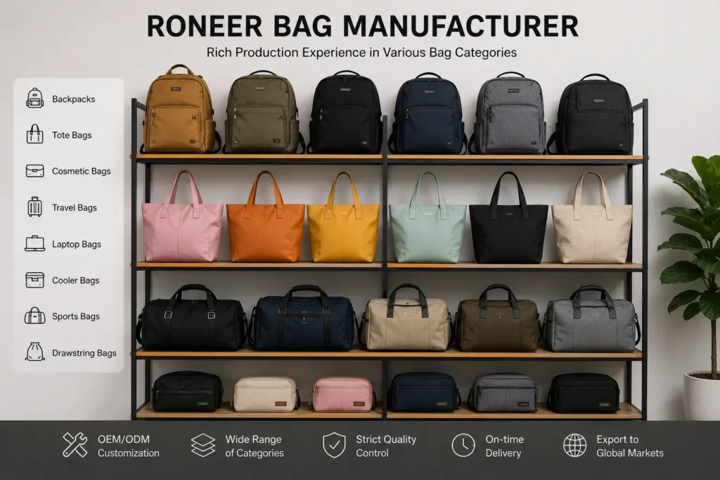 OEM custom backpack development and sampling