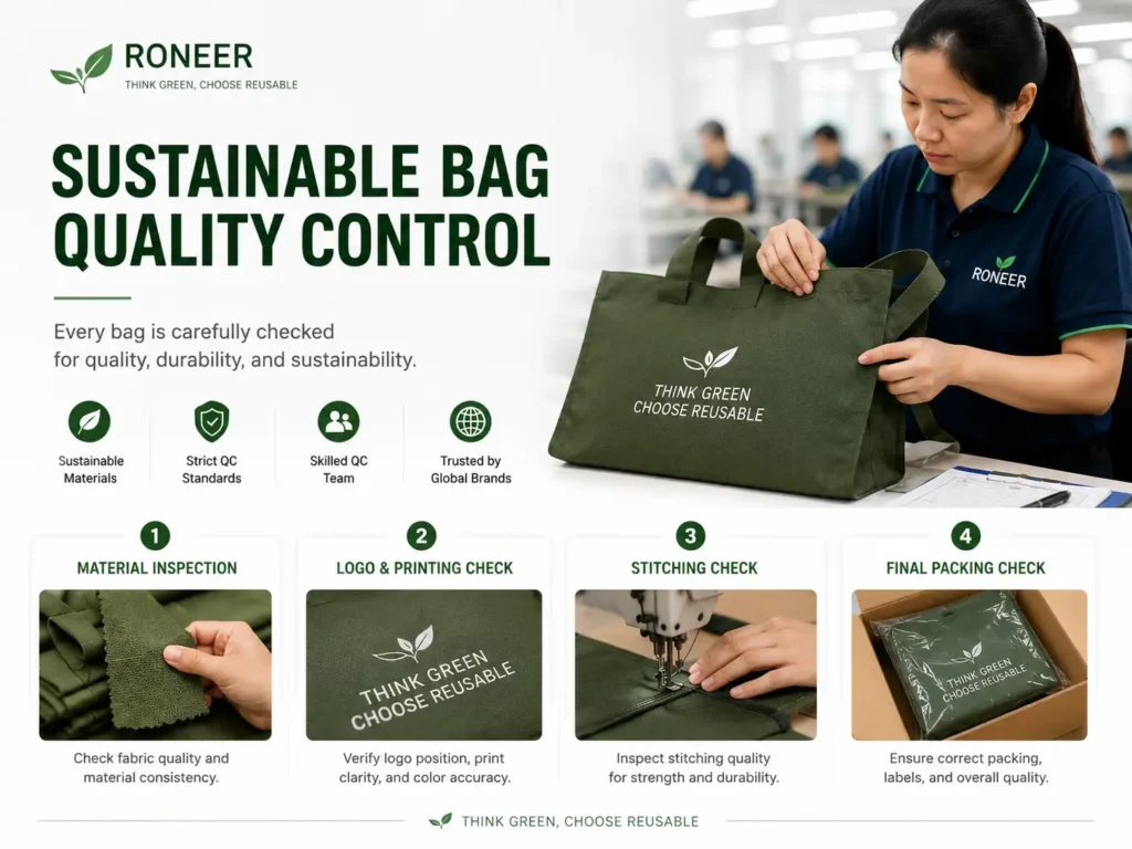 sustainable bag quality control inspection