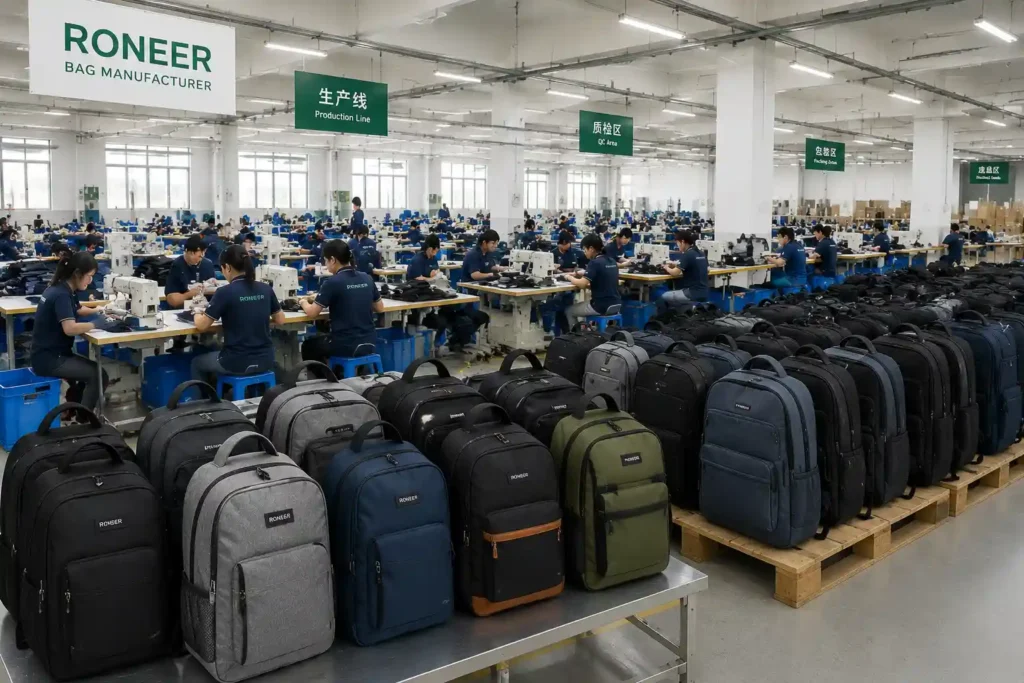 wholesale backpack supplier providing bulk custom backpacks for global buyers
