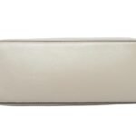 custom light beige PU leather flap shoulder crossbody bag bottom view 11301
