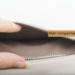 custom light beige PU leather flap shoulder crossbody bag detail view 1 11301