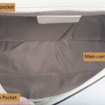custom light beige PU leather flap shoulder crossbody bag detail view 3 11301