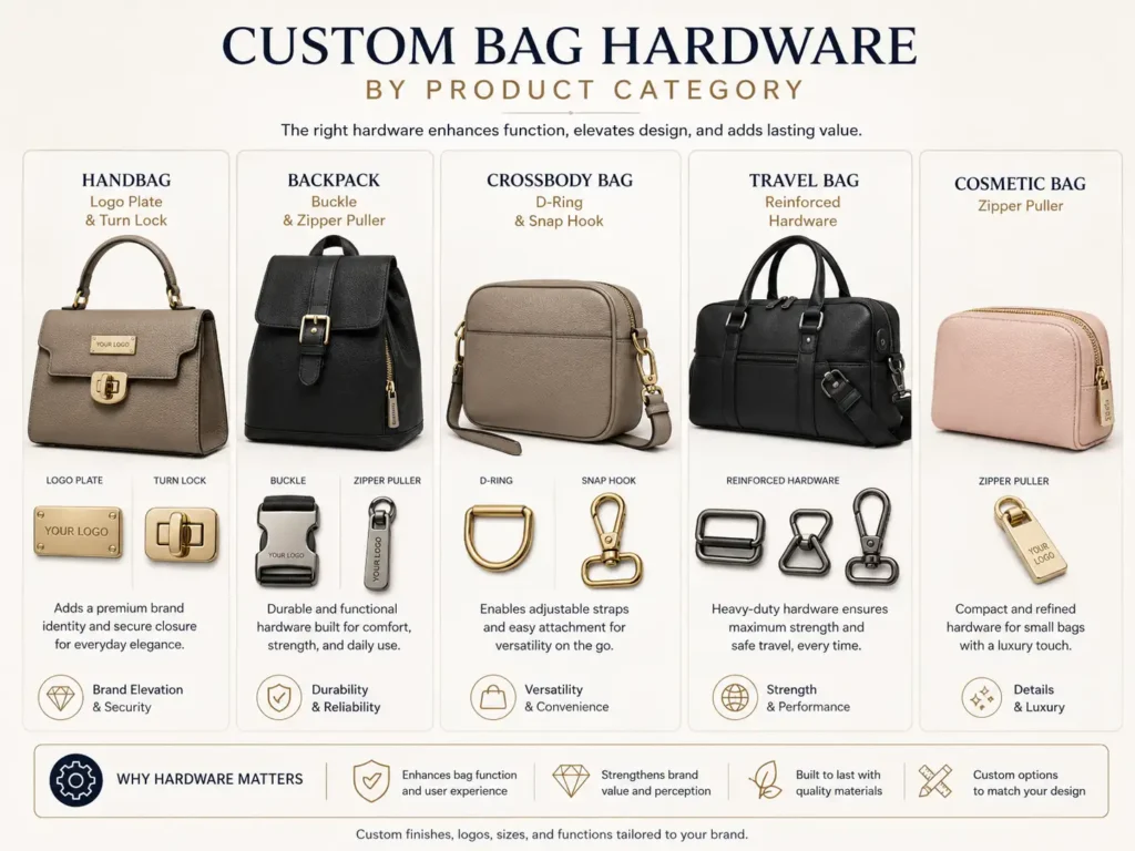 custom bag hardware by product category