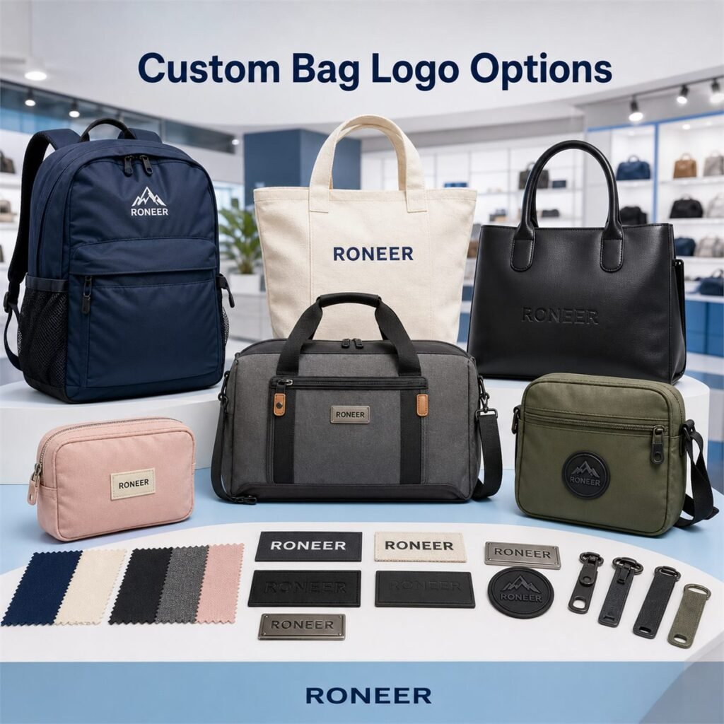 custom bag logo options for RONEER OEM ODM projects