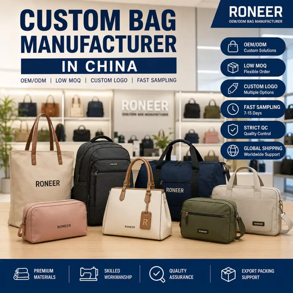 custom bag manufacturer in China for OEM ODM private label bags