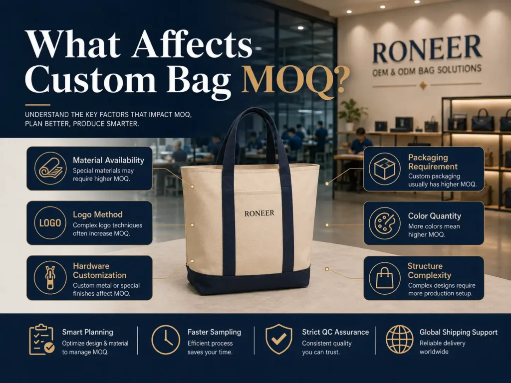 Custom bag MOQ sample development process from design review to final approval