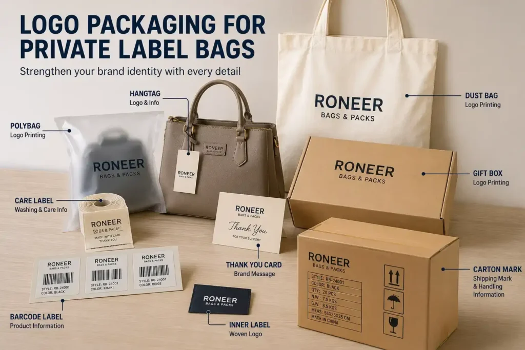 custom bag packaging by product category
